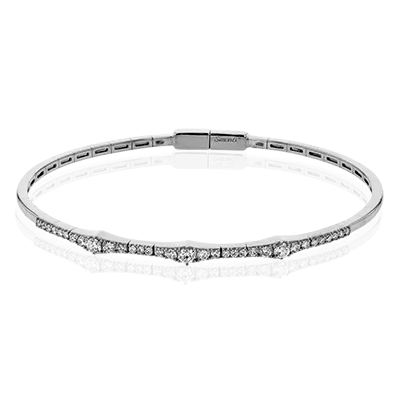 Bangle in 18k Gold with Diamonds