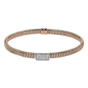 Bangle in 18k Gold with Diamonds