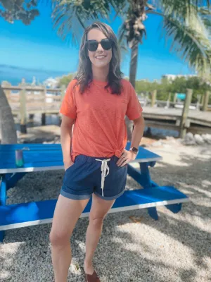 Beach Me Up Chambray Shorts