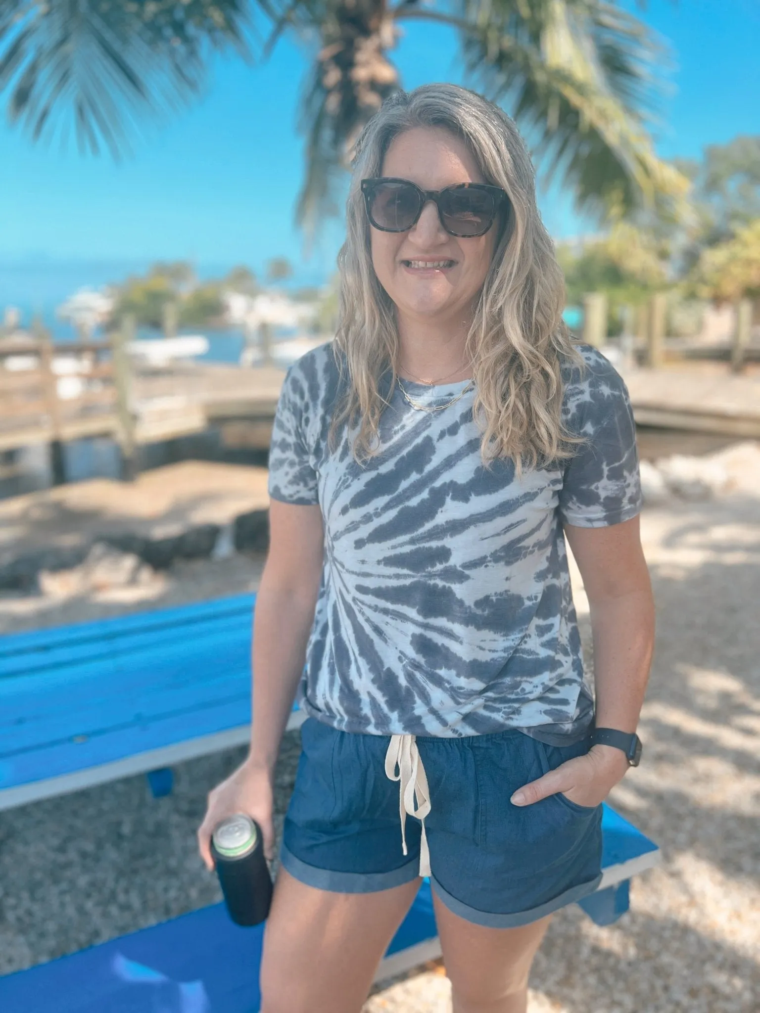 Beach Me Up Chambray Shorts