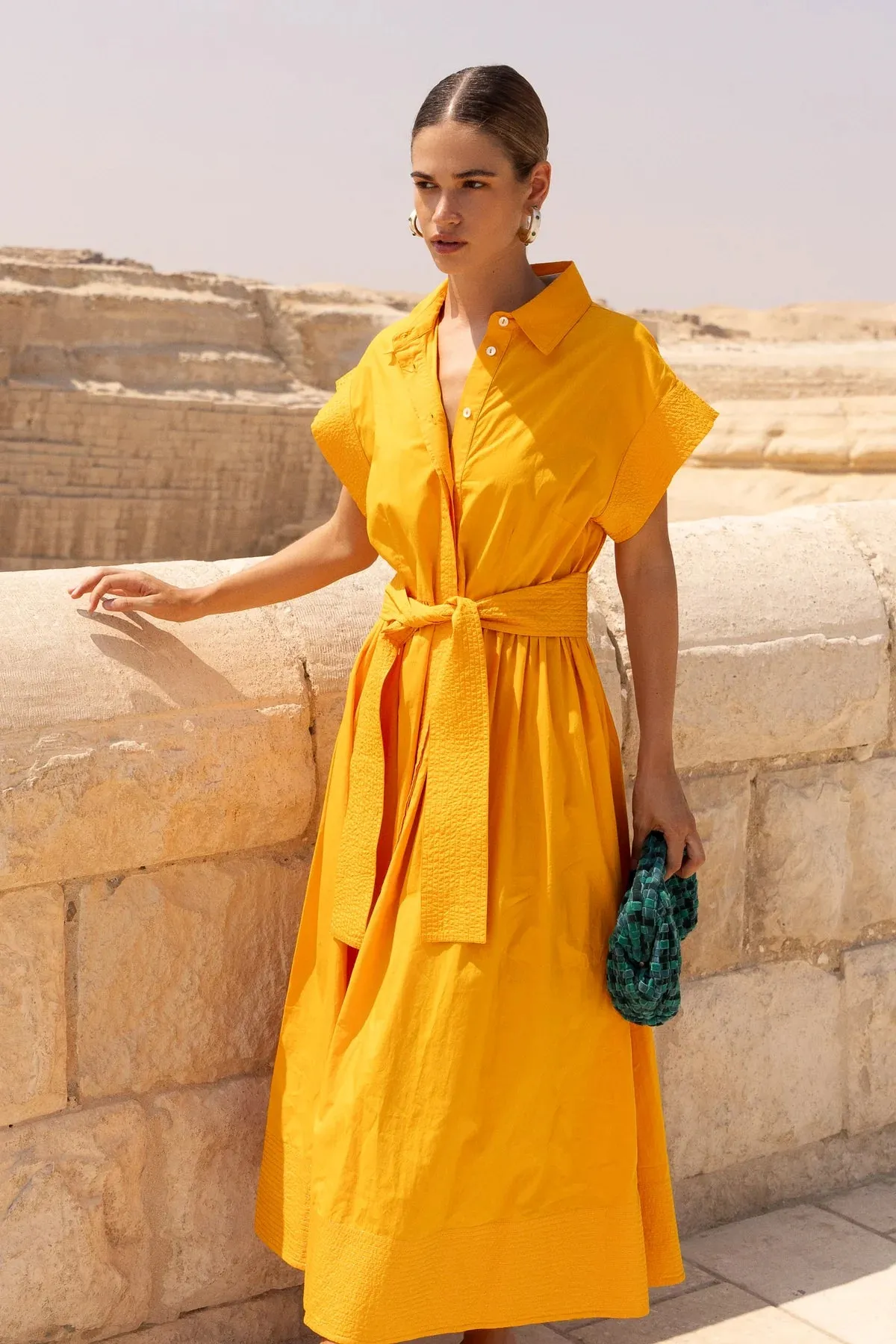 Belted Shirt Dress
