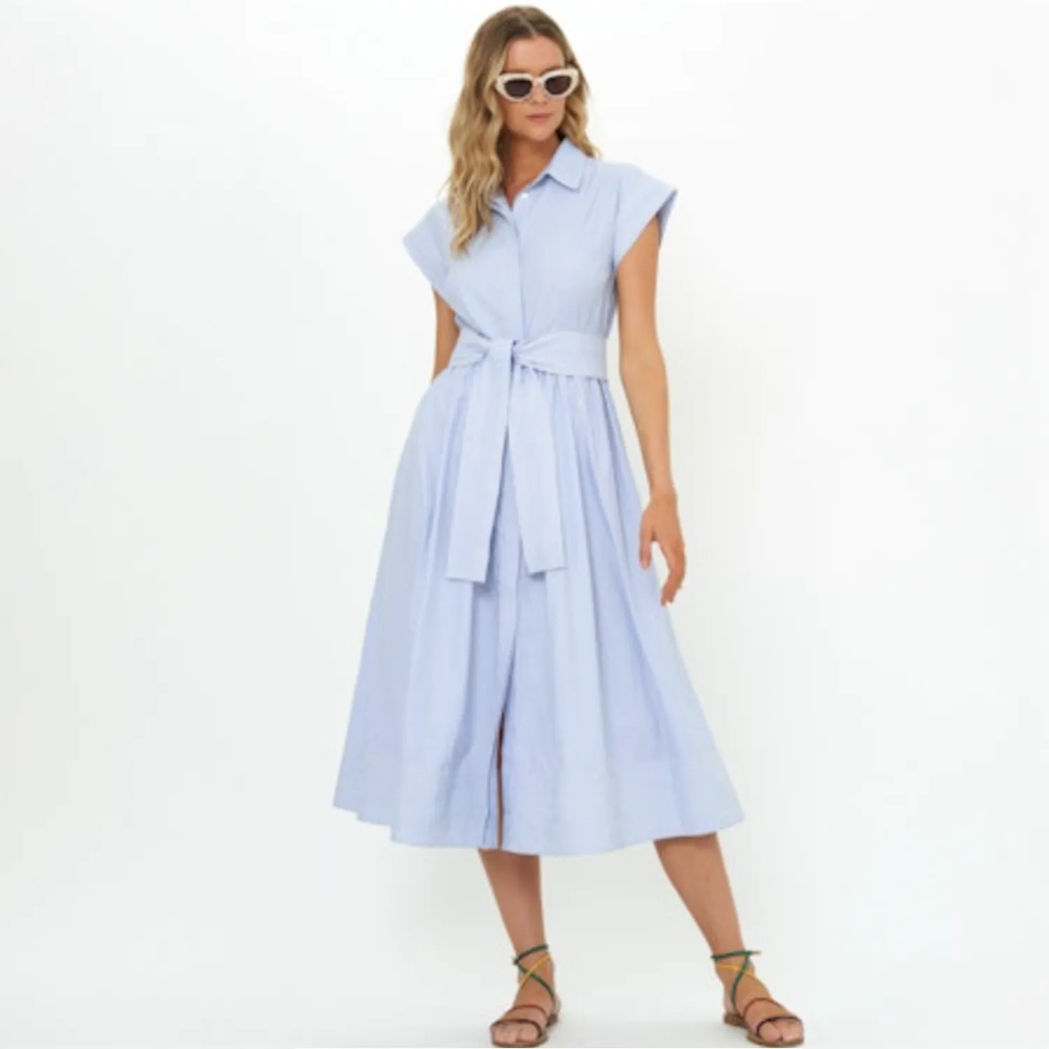 Belted Shirt Dress