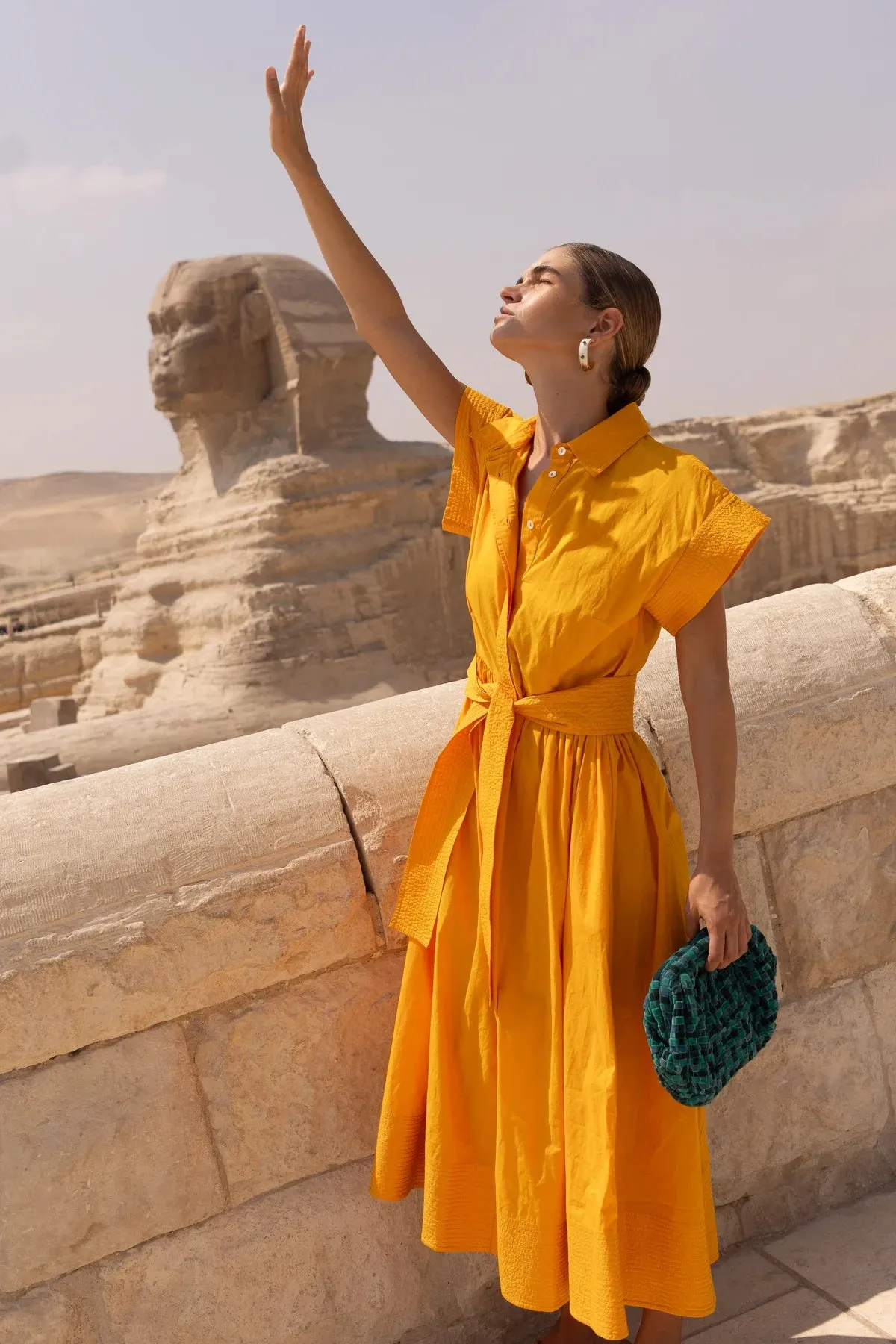 Belted Shirt Dress
