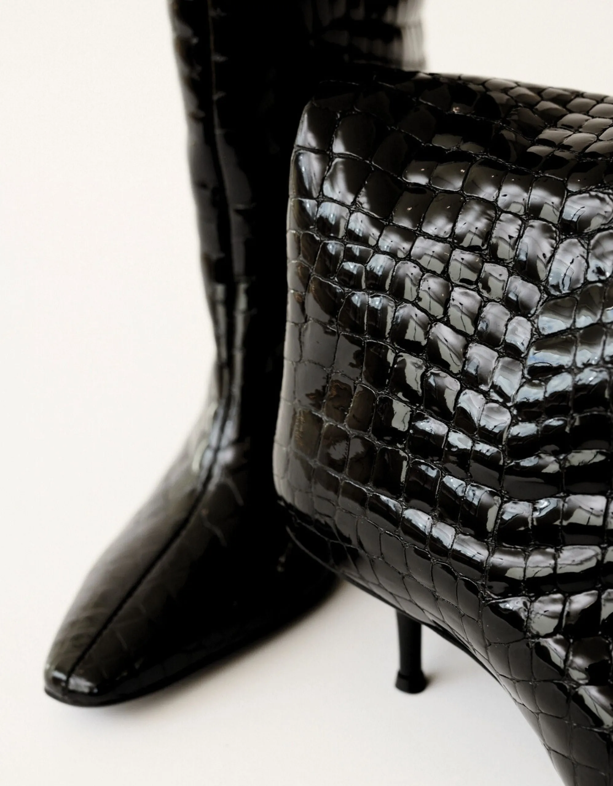 Bettina - Black Croc