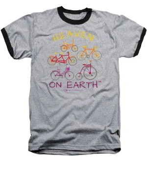 Bicycles Heaven On Earth - Baseball T-Shirt