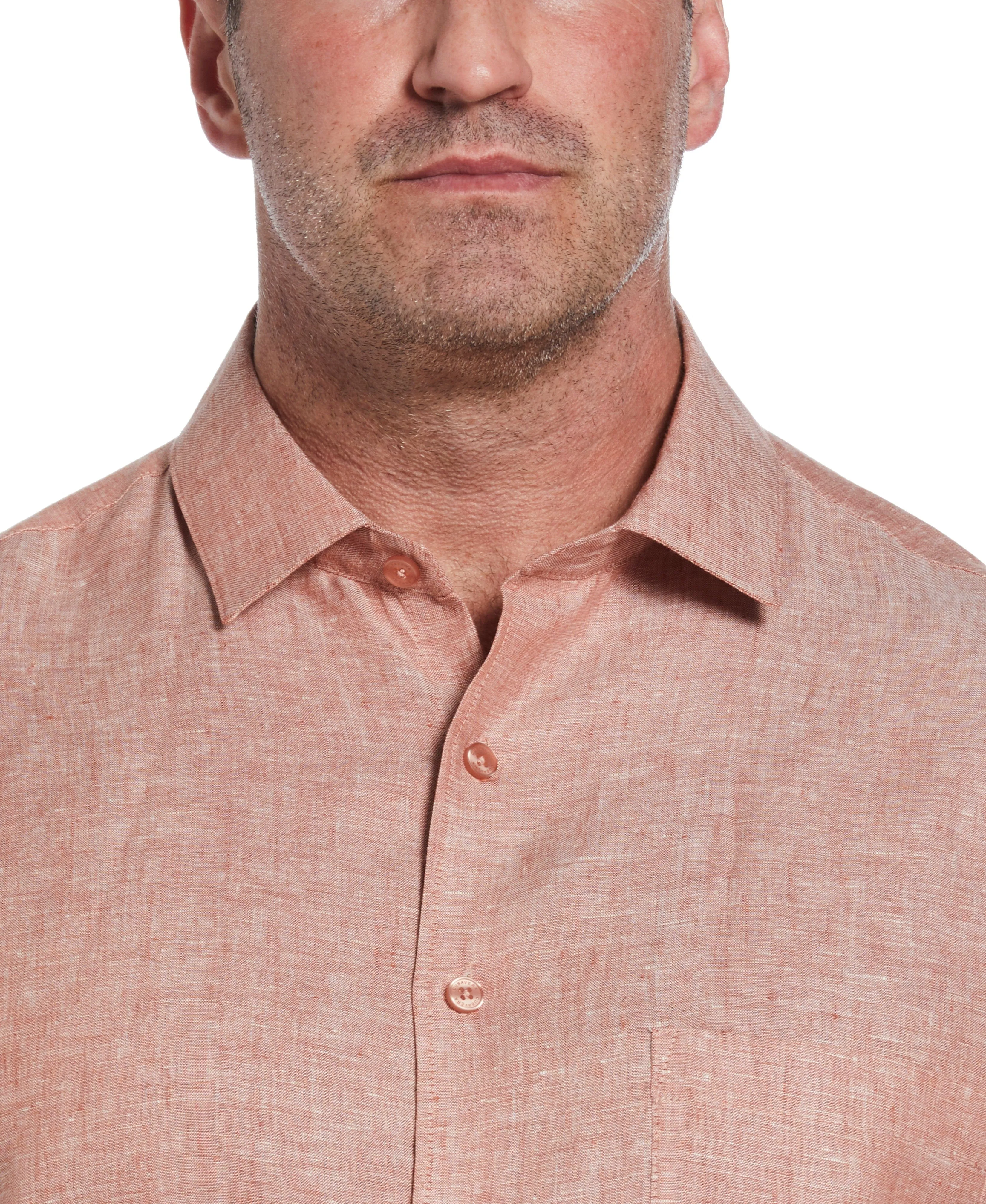 Big & Tall Classic Two-Tone Linen Shirt