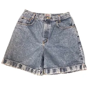 Bill Blass Vintage 90s Womens Jean Short Size 12 High Rise Mom Jean Mid Wash