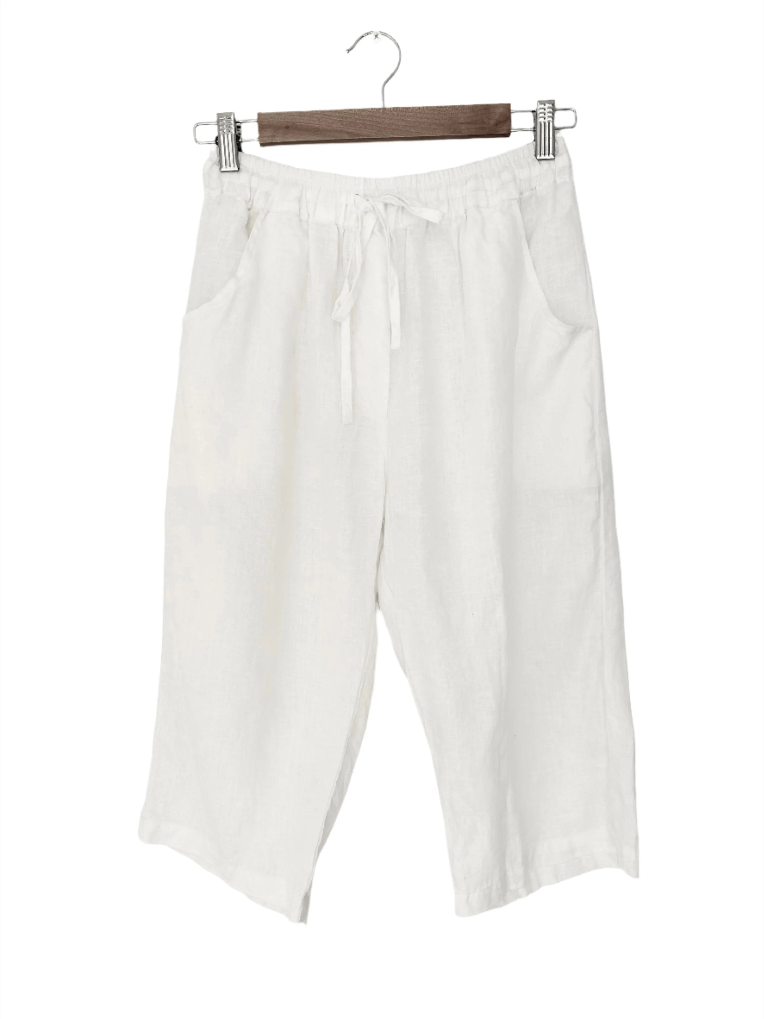 billy short-white linen