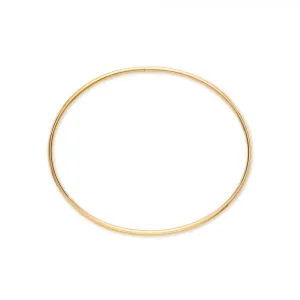 Birks 18K Yellow Gold Large Oval Bangle