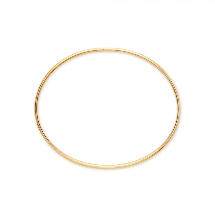 Birks 18K Yellow Gold Large Oval Bangle