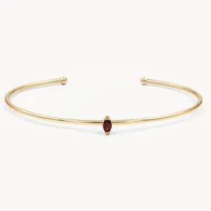 Birthstone Cuff Bracelet