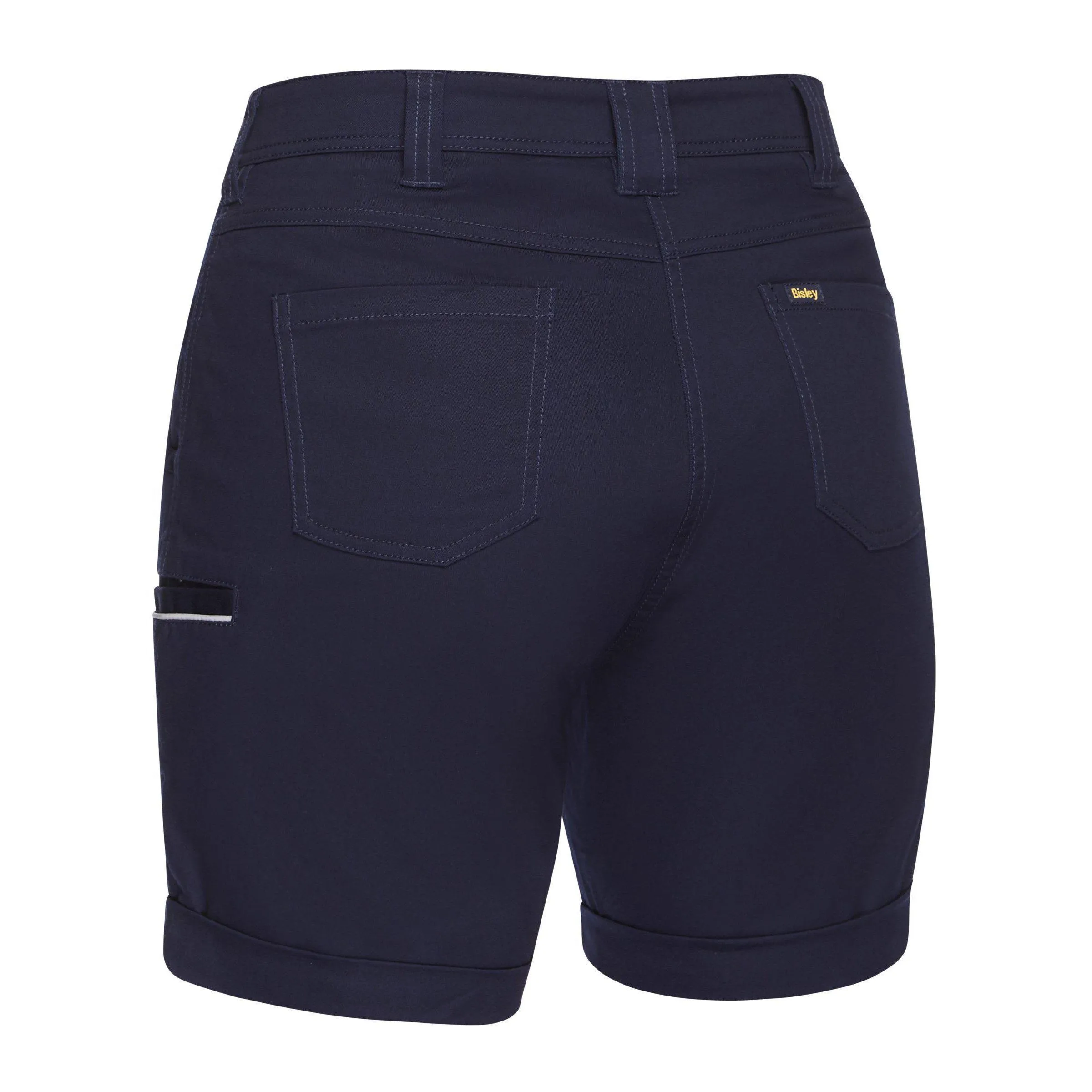 Bisley Womens Stretch Mid Rise Shorts - BSHL1015