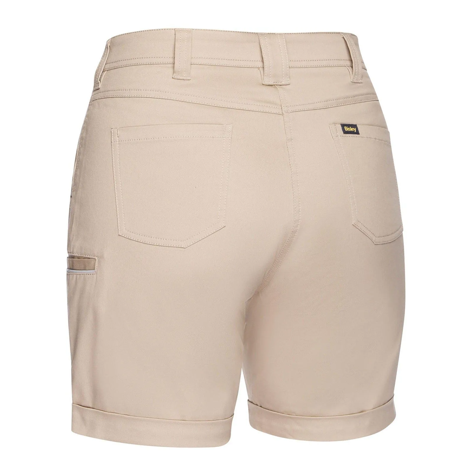 Bisley Womens Stretch Mid Rise Shorts - BSHL1015