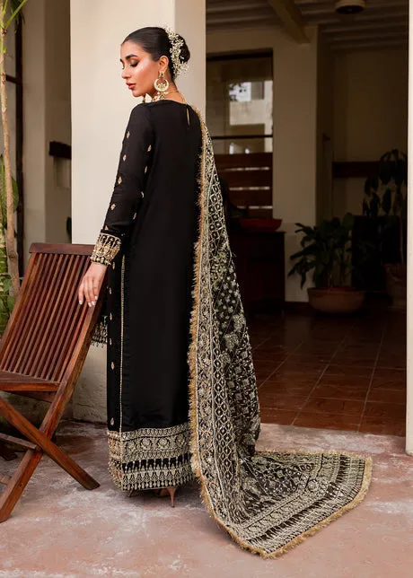 Black Gold Shirt Palazzo for Pakistani Wedding Dresses