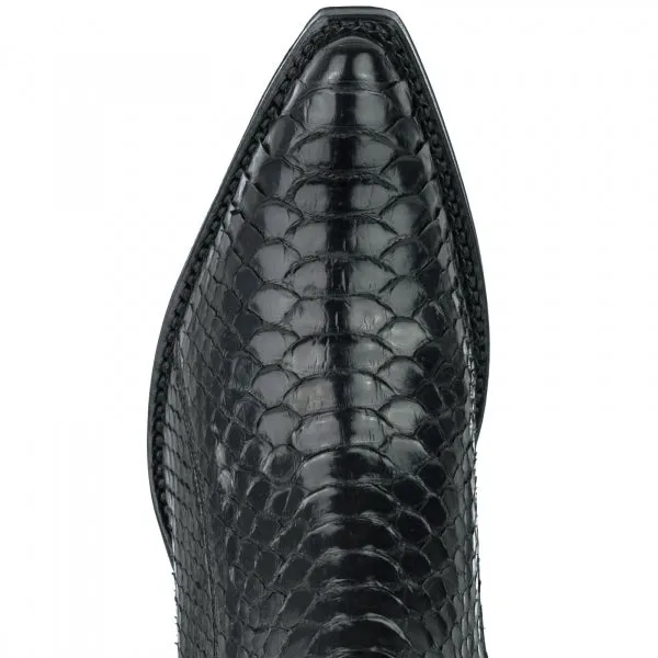 Black Urban and Exotic Handmade Women's Boots or Ankle Boots 2496