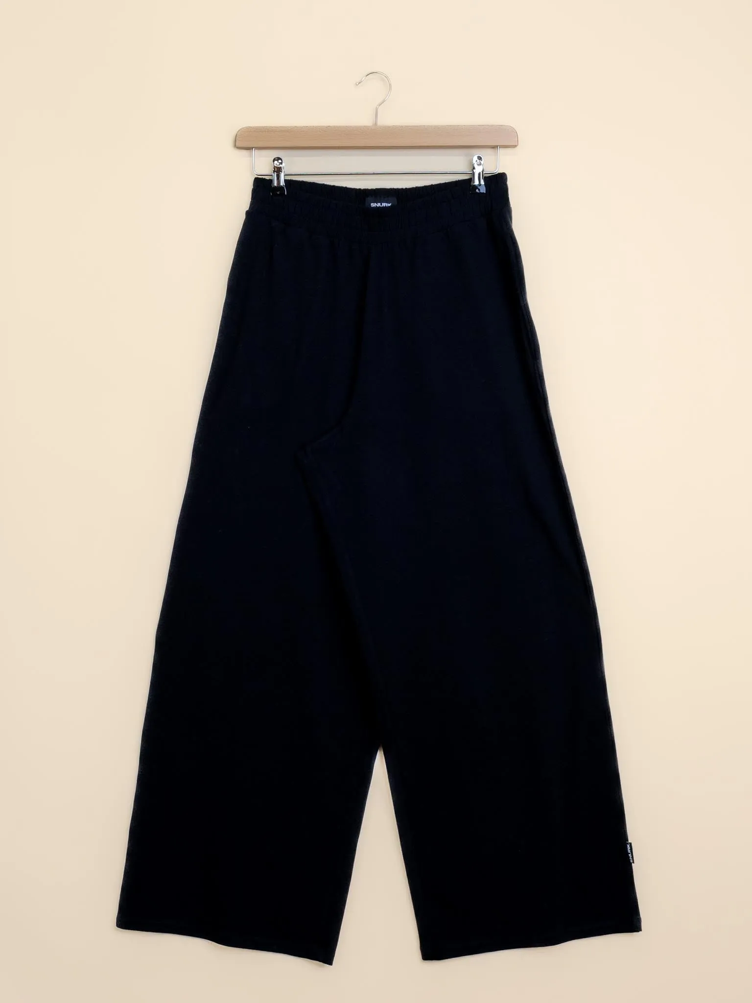 Black Wijde broek Dames