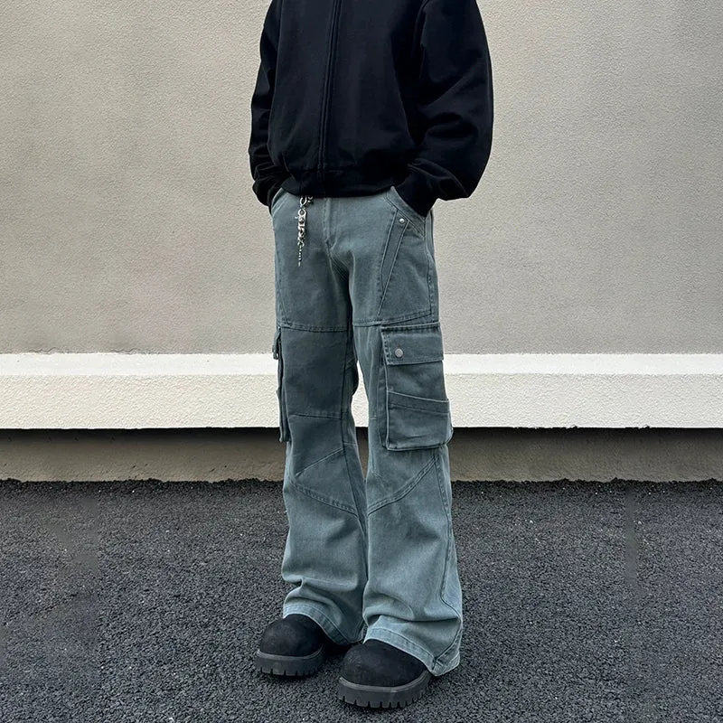Blue Straight-leg Jeans