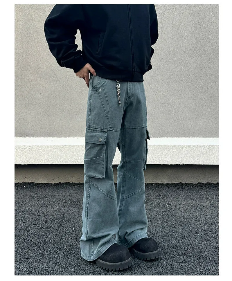 Blue Straight-leg Jeans