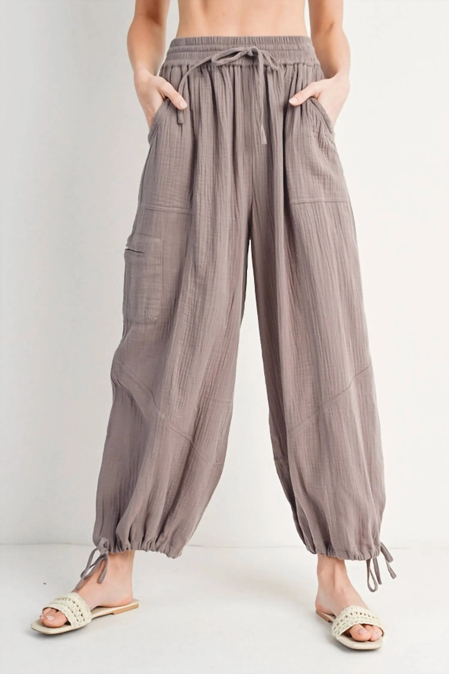 Bluivy - Jogger Harem Drawstring Pants