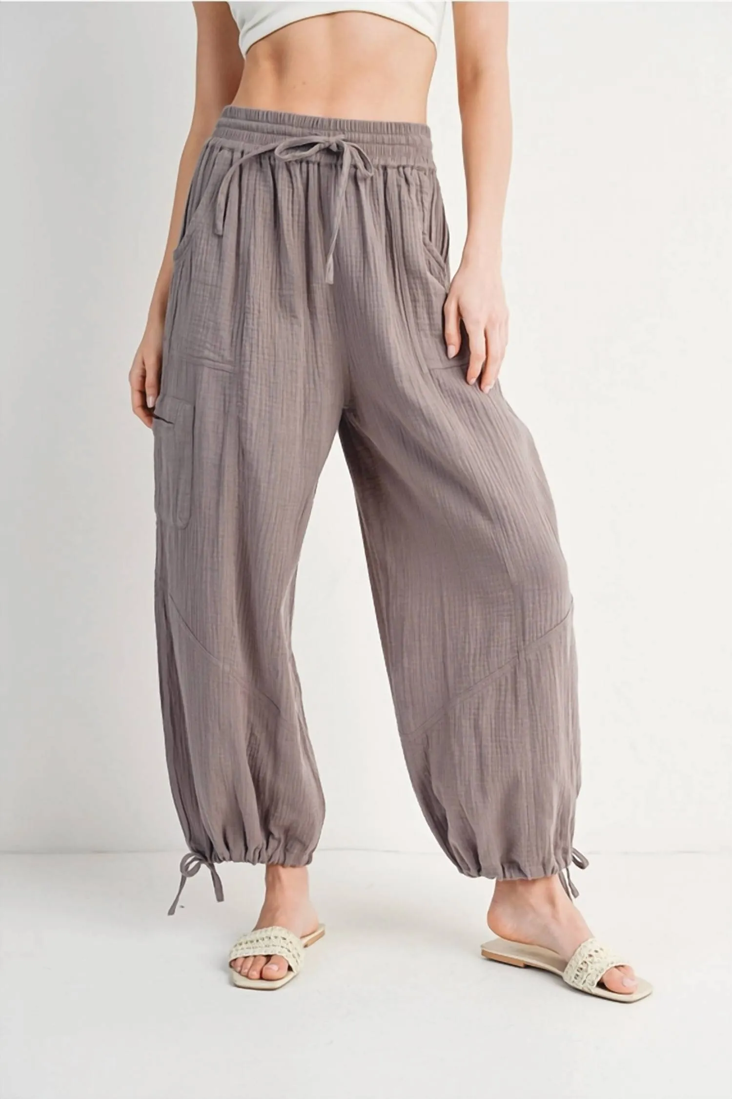 Bluivy - Jogger Harem Drawstring Pants