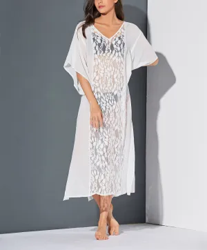 Bohemian Sexy Perspective Chiffon Lace Beach Dress