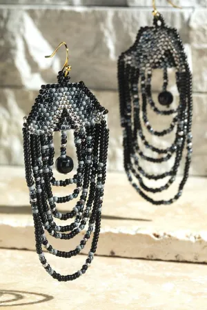 BOHO SEED CHANDELIER EARRINGS