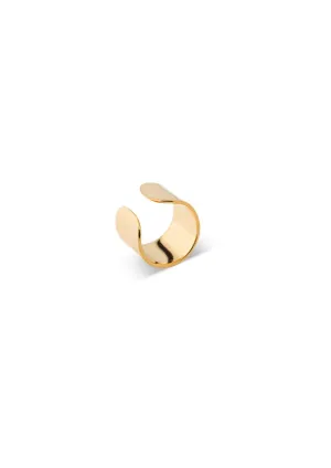 Bold Flat Ear Cuff Gold