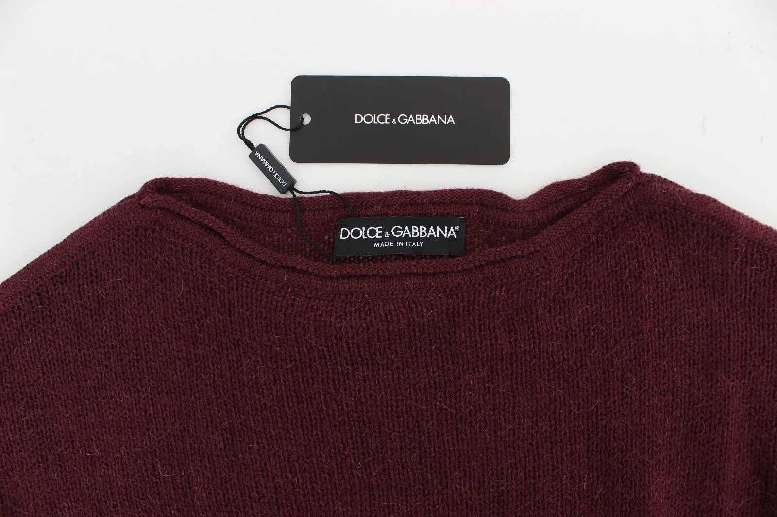 Bordeaux Knitted Pullover Sweater Top