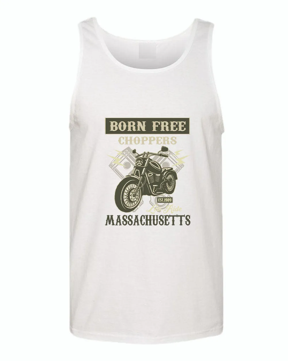 Born free choppers let's ride tank top