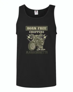 Born free choppers let's ride tank top