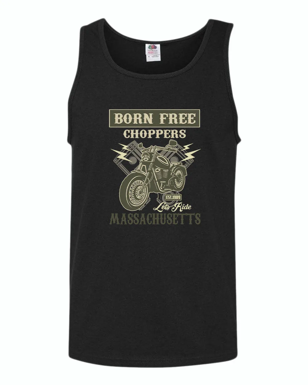 Born free choppers let's ride tank top