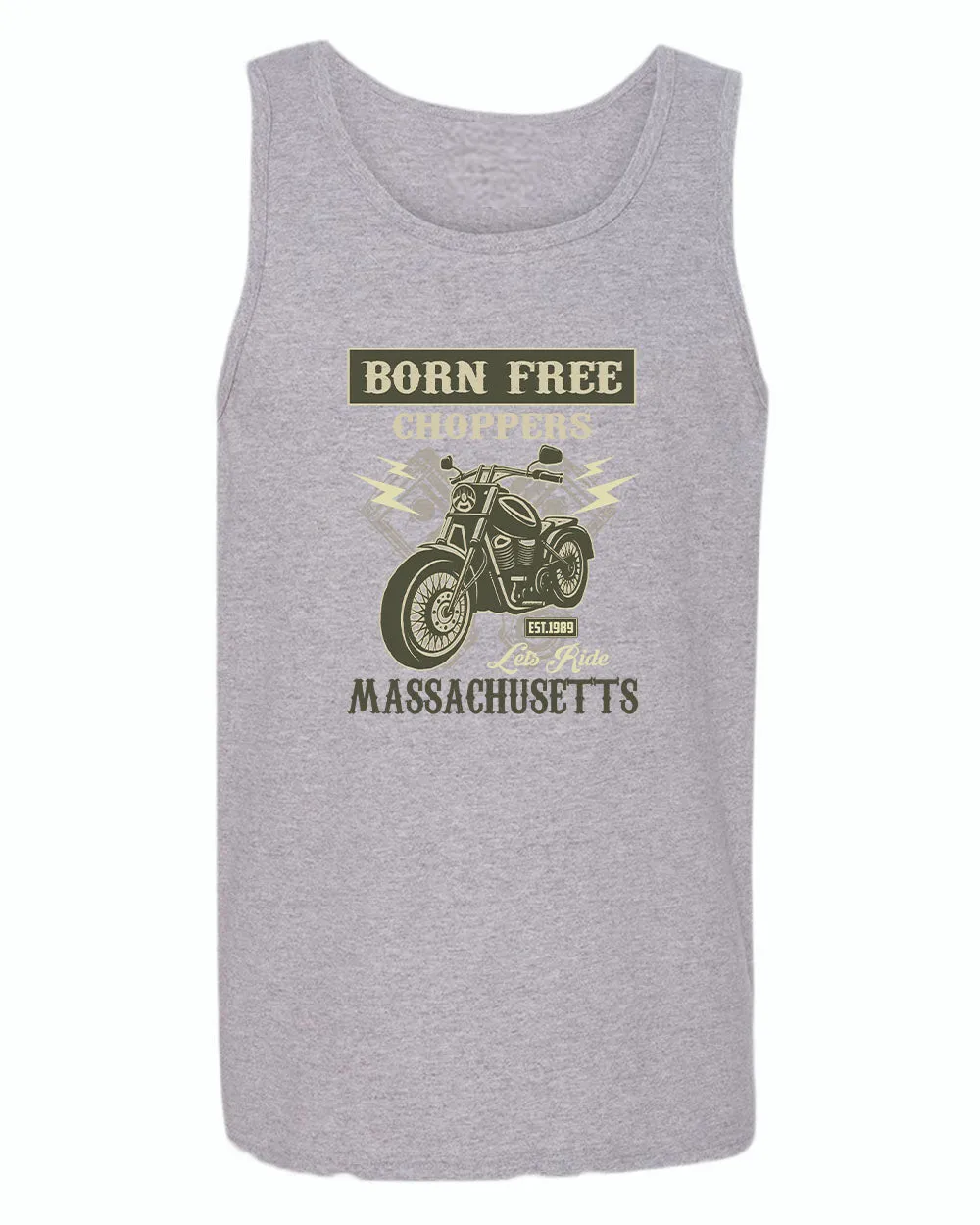 Born free choppers let's ride tank top