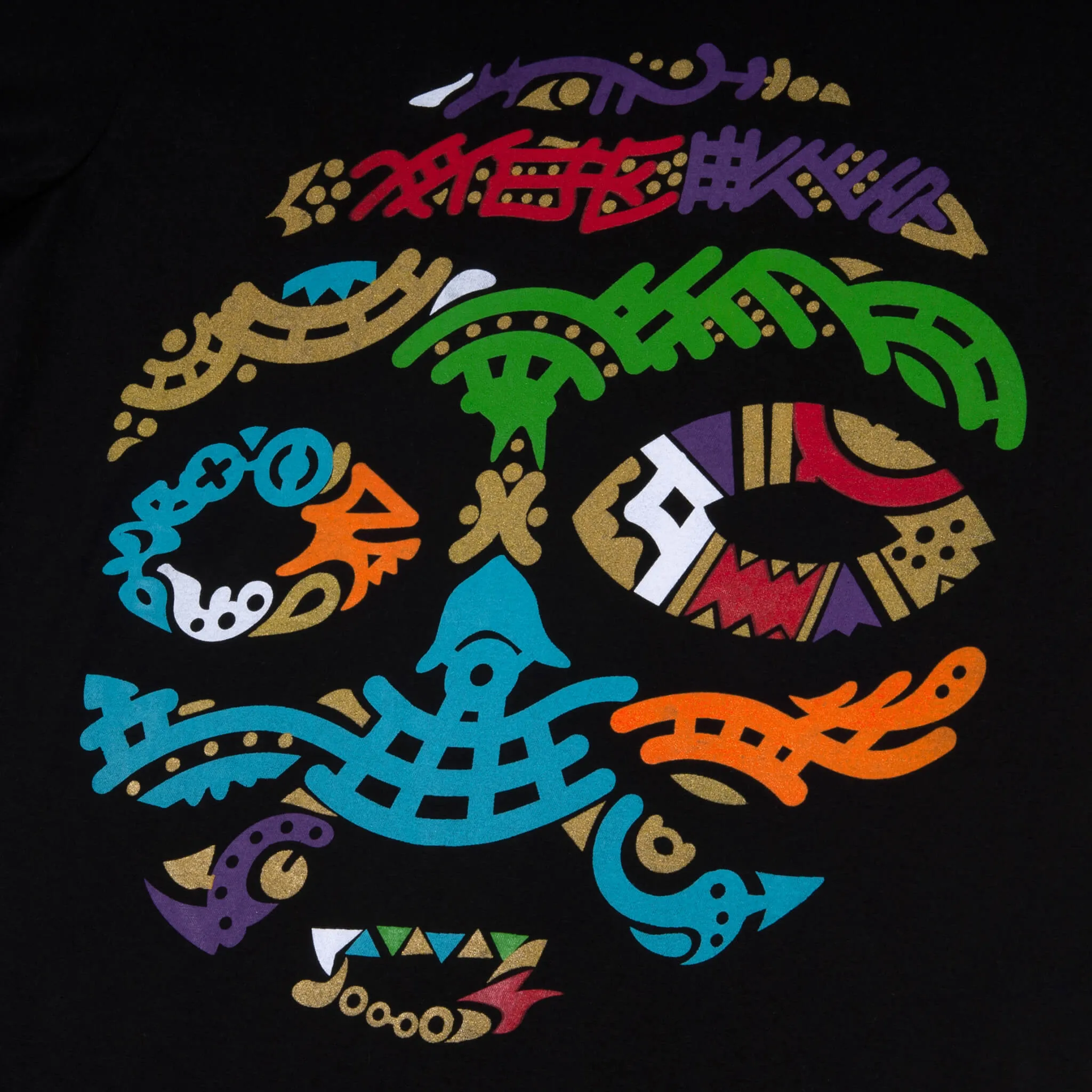 BORNO MAIDUGURI WARRIOR MASK WITH BLACK EYES (UNISEX SHORT SLEEVE T-SHIRT)