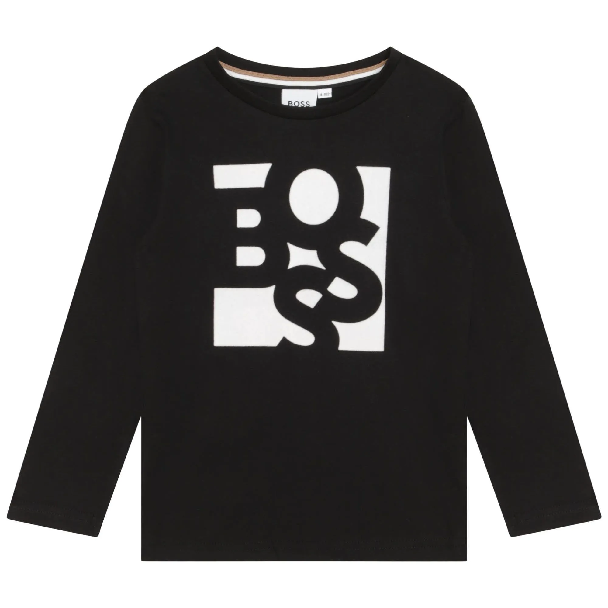 BOSS Fitted Cotton T-Shirt - Black