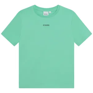 BOSS Fitted Logo T-Shirt - Green