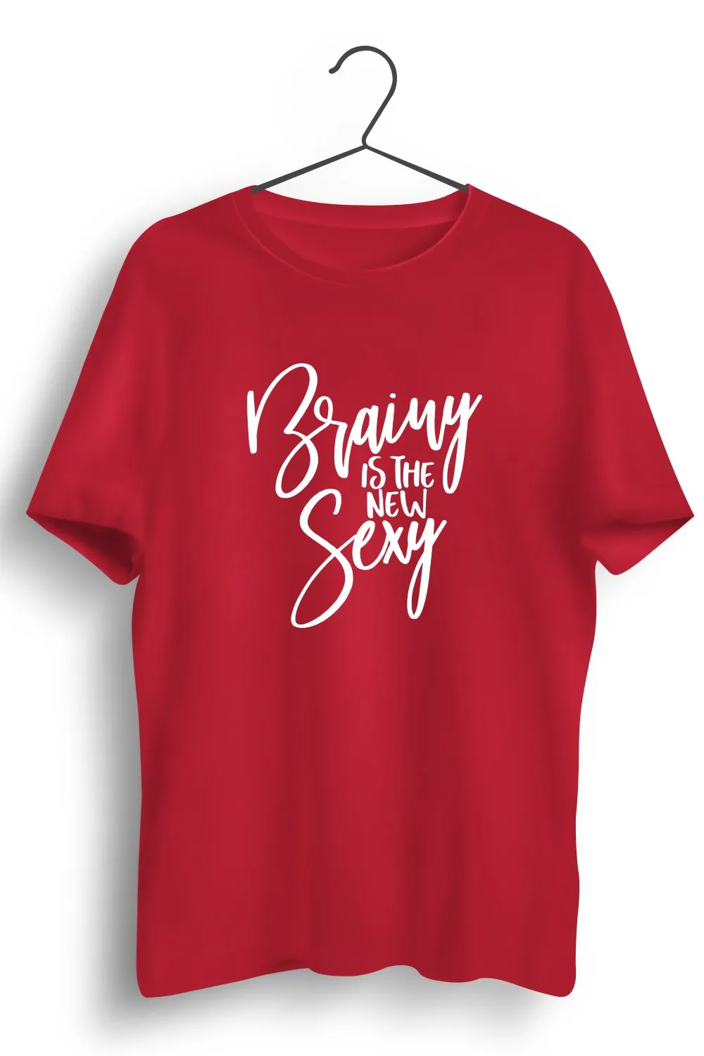 Brainy Is The New Sexy Red Tshirt