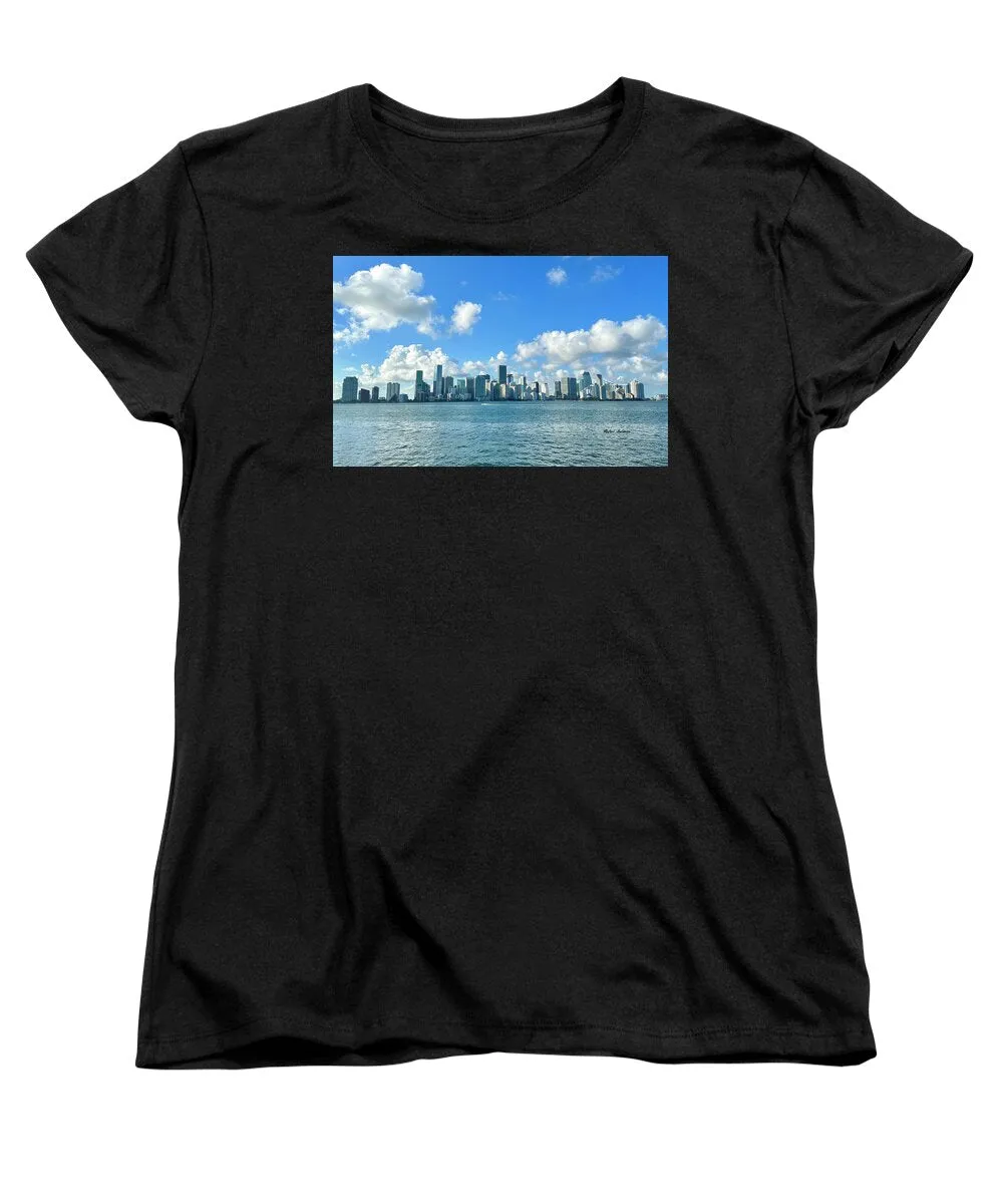 Brickell Bay from Key Biscayne Florida - Women's T-Shirt (Standard Fit)