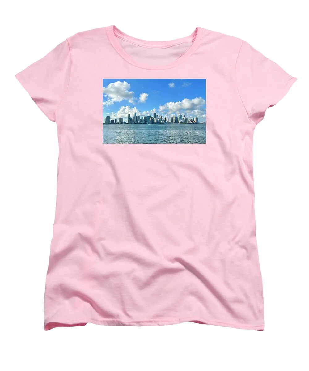 Brickell Bay from Key Biscayne Florida - Women's T-Shirt (Standard Fit)