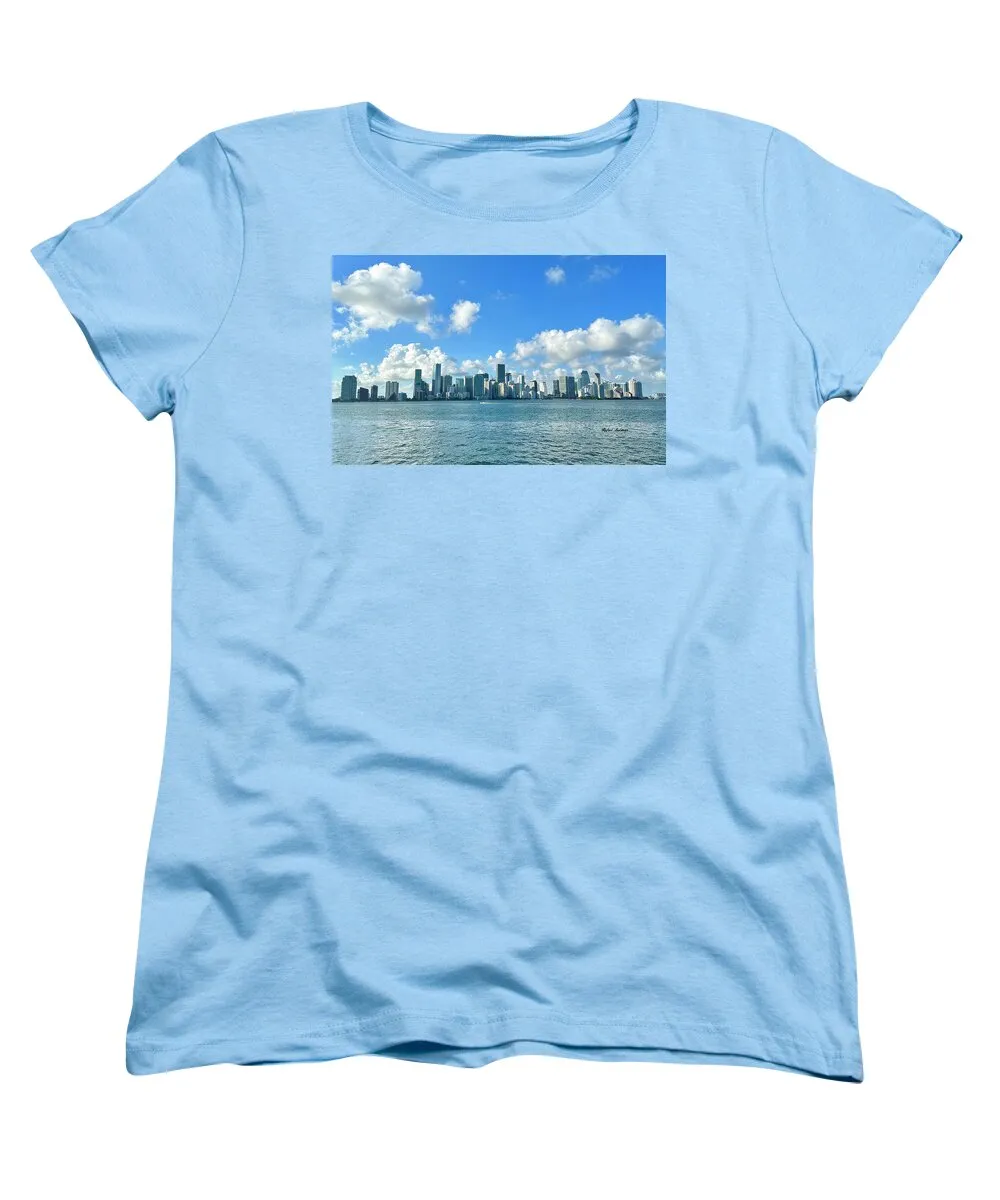 Brickell Bay from Key Biscayne Florida - Women's T-Shirt (Standard Fit)