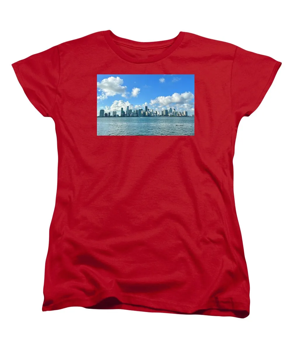 Brickell Bay from Key Biscayne Florida - Women's T-Shirt (Standard Fit)