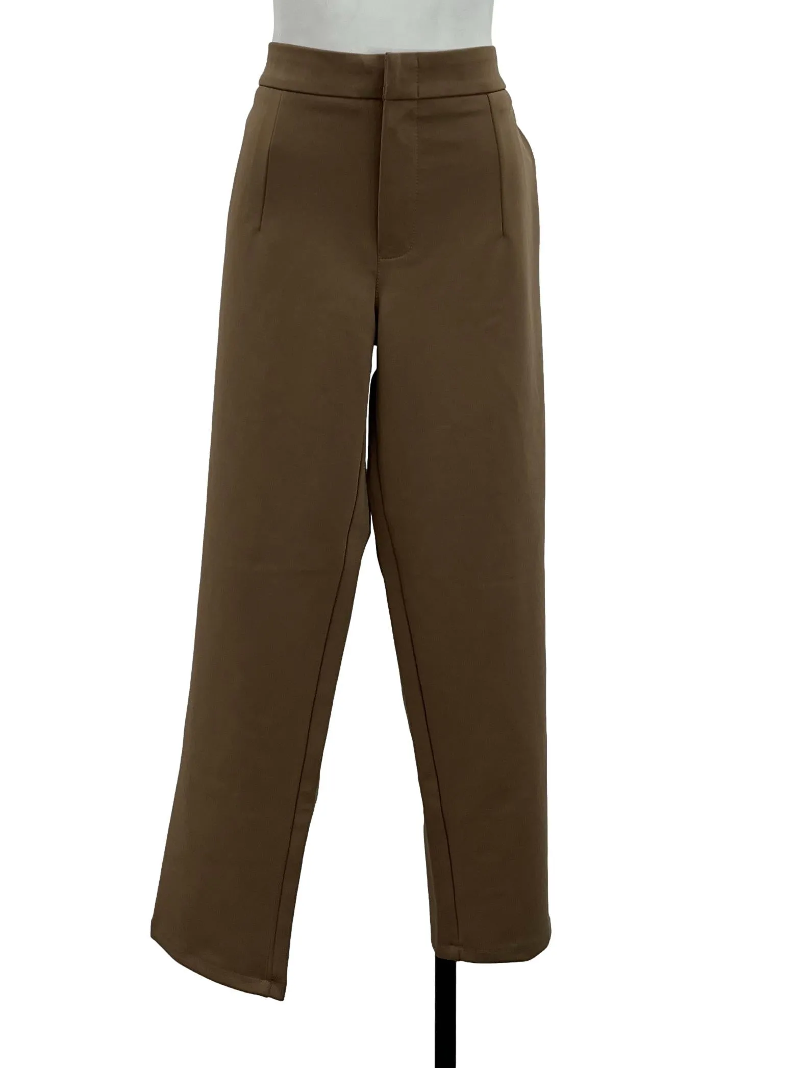 Brown Straight Leg Pants