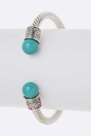 Cable Open Bangle