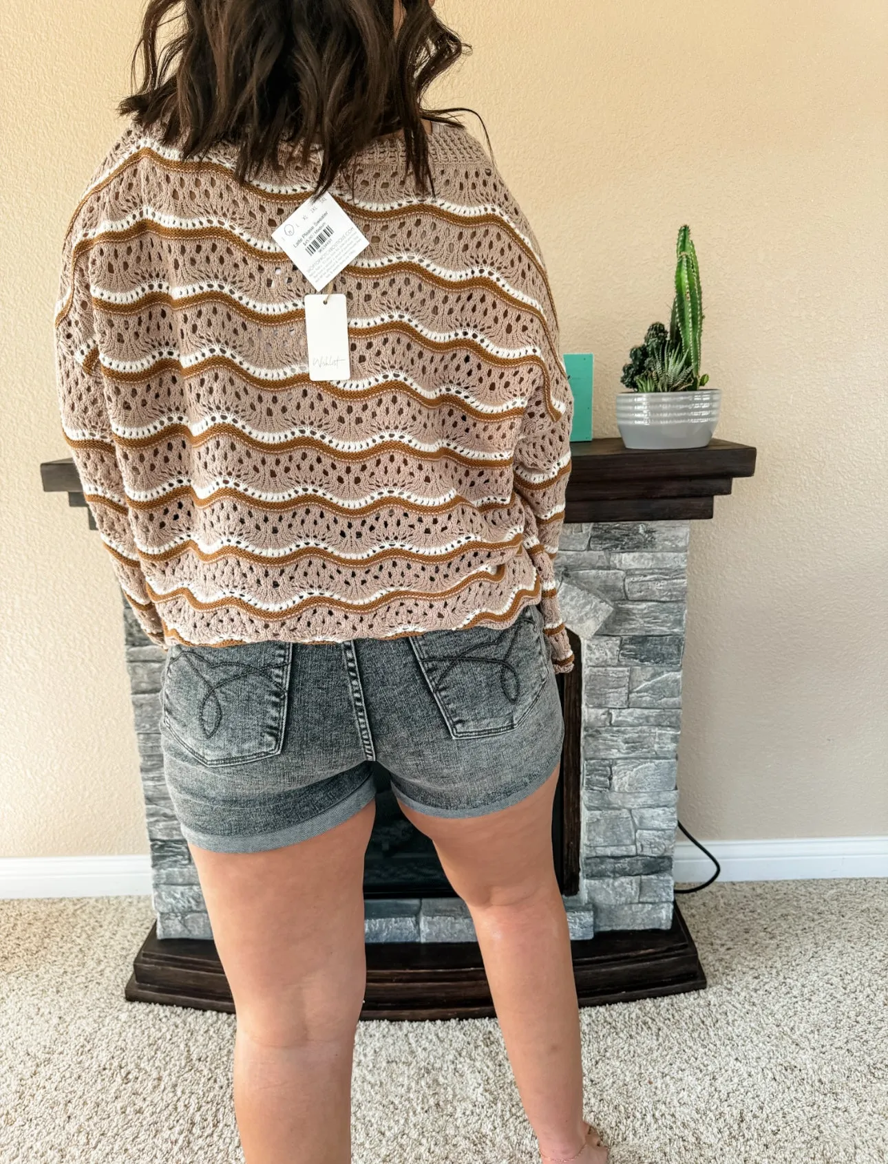 Cadi Judy Blue Button Fly Short