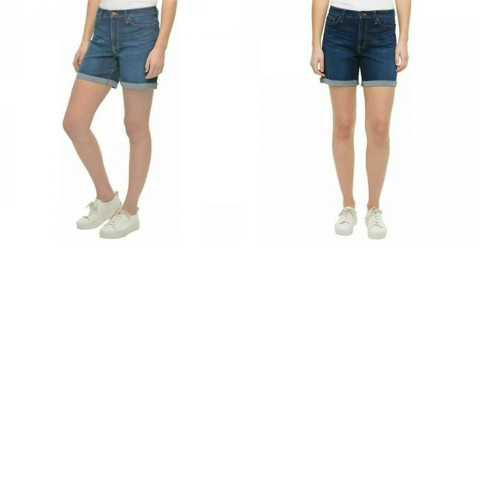 Calvin Klein Jeans Women's Stretch Denim Roll Cuff Jean Shorts