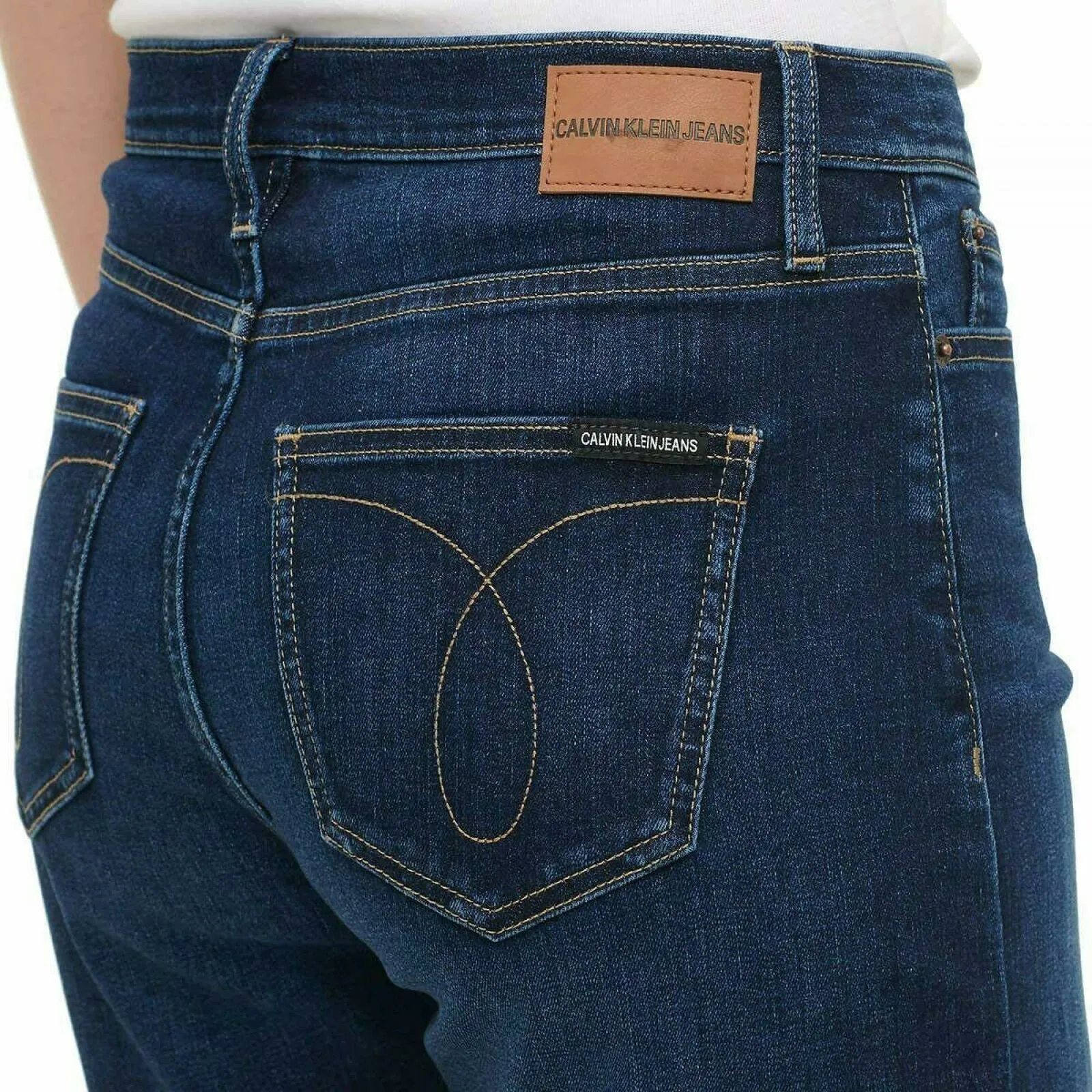 Calvin Klein Jeans Women's Stretch Denim Roll Cuff Jean Shorts