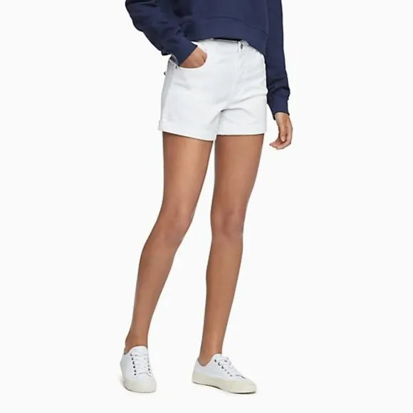 Calvin Klein Slub Twill 4-Pocket Shorts Sz 29
