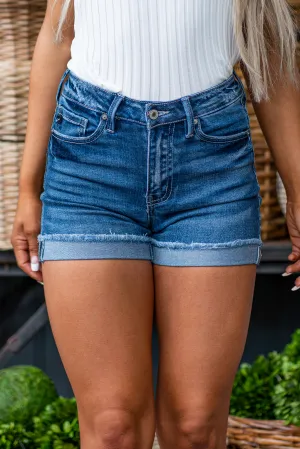 Cameron High Rise Cuffed Hem Shorts
