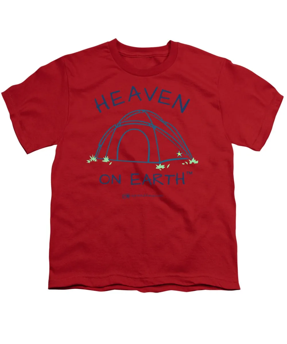 Camping/tent Heaven On Earth - Youth T-Shirt