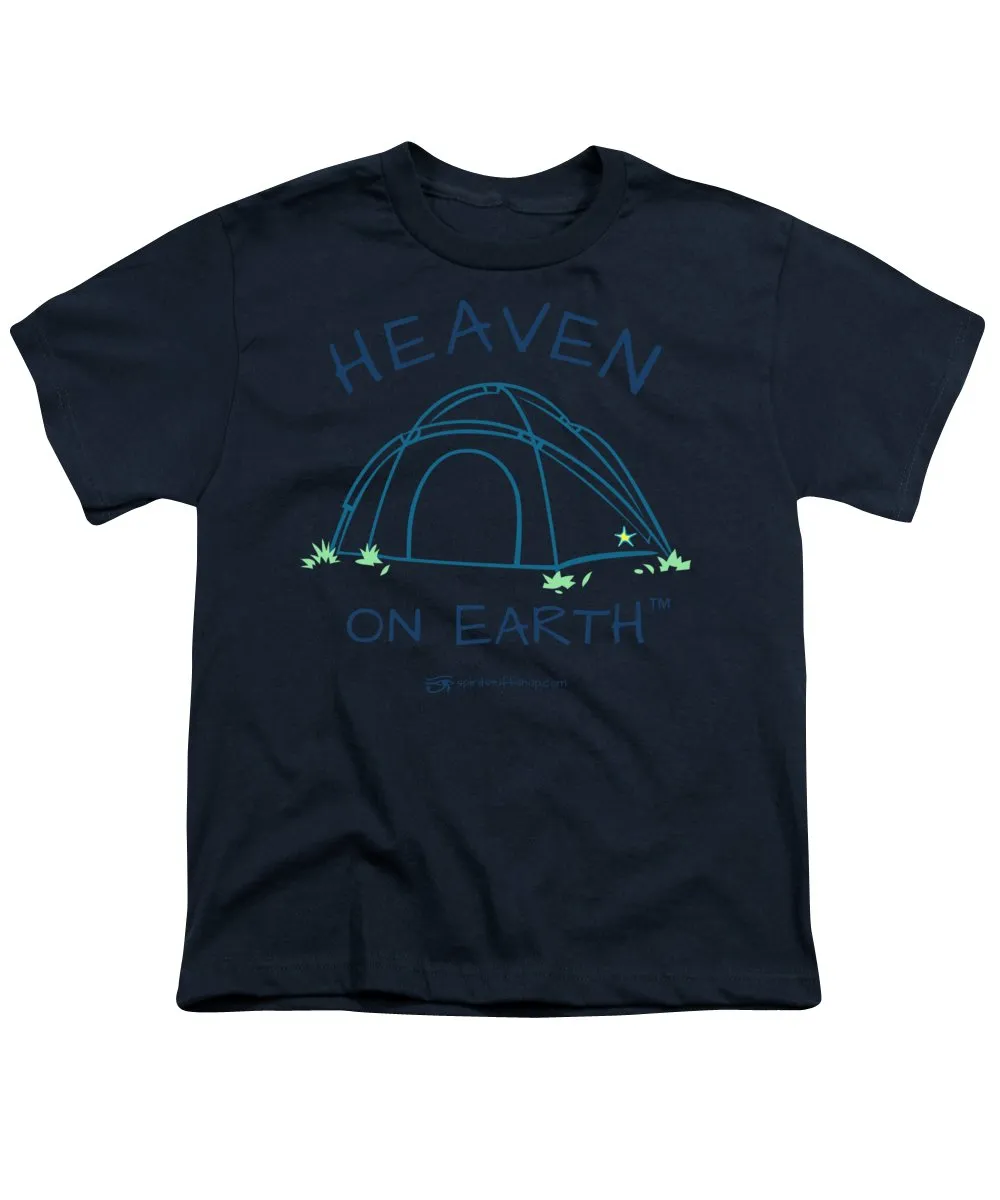 Camping/tent Heaven On Earth - Youth T-Shirt