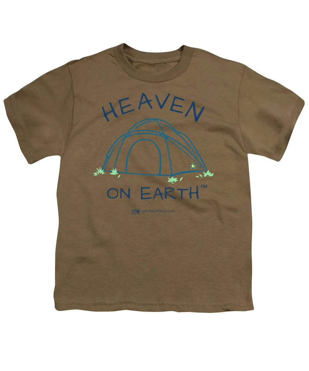 Camping/tent Heaven On Earth - Youth T-Shirt